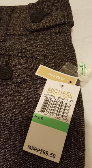 MICHAEL KORS WOOL SOFT CAPRI DRESS PANTS - Picture 6 of 8